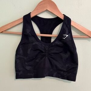 Gymshark Black Camo Sports Bra